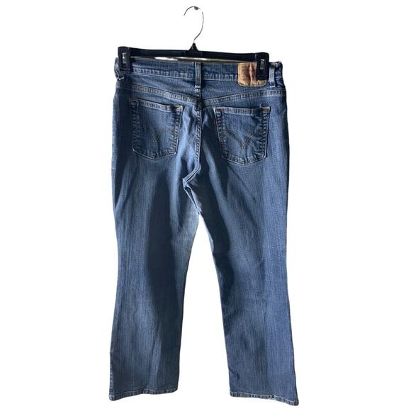 Levis 550 Red Tab Jeans Womens 12P Relaxed Bootcut Stretch Mid Wash Streetwear - Picture 2 of 11